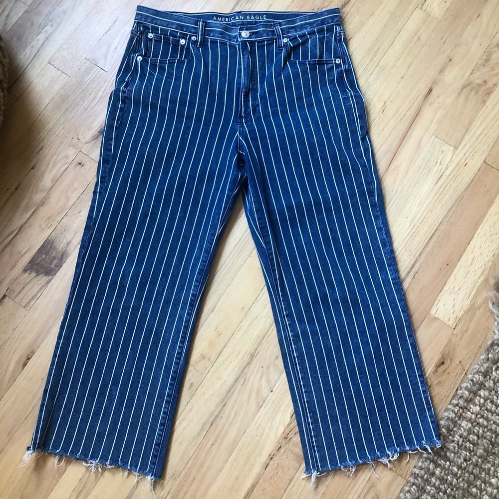 American Eagle Wide Leg Crop Hi-rise Size 12